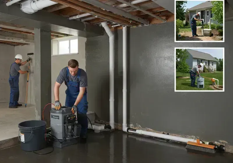 Basement Waterproofing and Flood Prevention process in Olga, FL